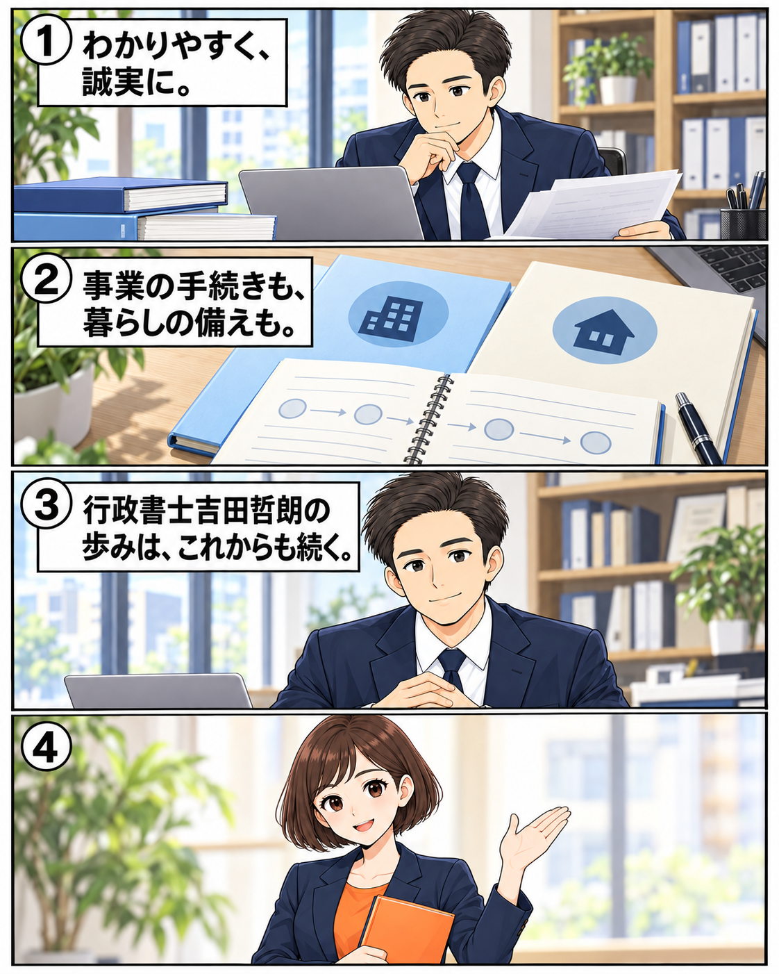 わかりやすく誠実に、行政書士吉田哲朗の歩みはこれからも続く